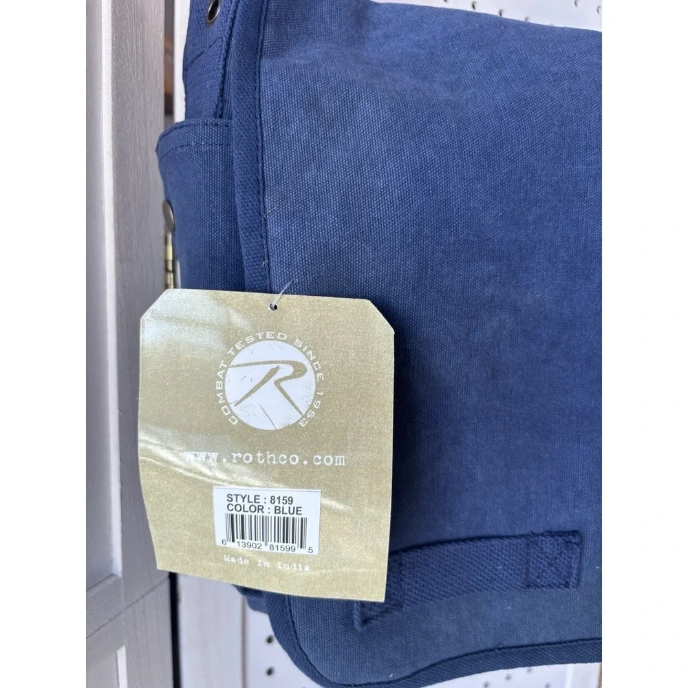 ROTHCO Vintage Canvas Messenger Bag Heavy-Duty Cotton Canvas‎ Crossbody Shoulder